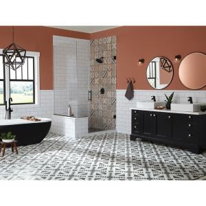 Adessi Apache Black and White Matte Porcelain Tile – Floor & Decor - Sweets